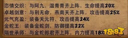 大掌门袁承志属性成长分析