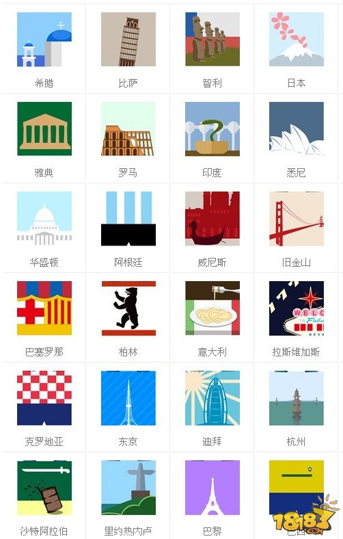 疯狂猜图答案城市图文答案对照大全