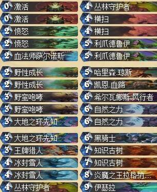 传说土豪咆哮德 卡组构筑及战术思想