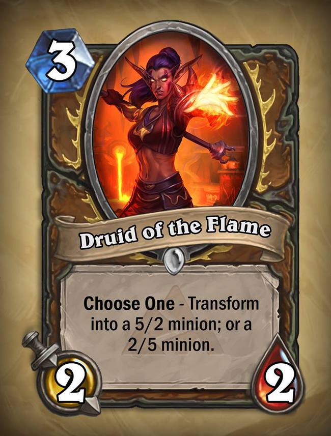 德鲁伊高清新卡:druid of the flame_18183炉石传说专区