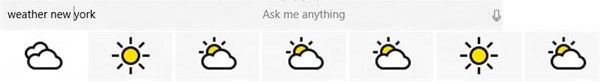 Win10小娜Cortana换上了新版彩色天气图标