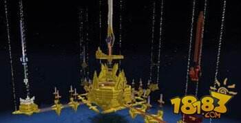 我的世界黄金剑圣殿建筑存档下载