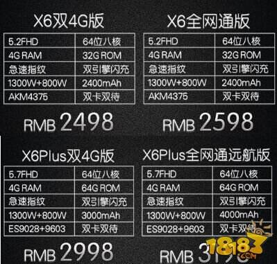 vivox6价格多少钱 vivo x6/x6plus价格一览