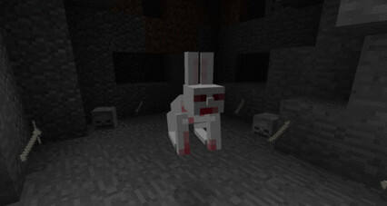 我的世界杀手兔怎么召唤?