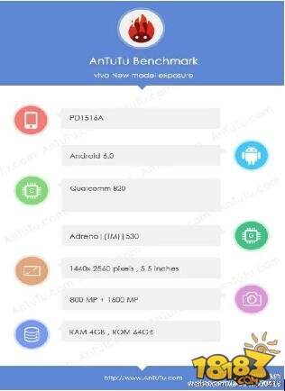vivoXplay5S安兔兔跑分曝光 或于2月底发布
