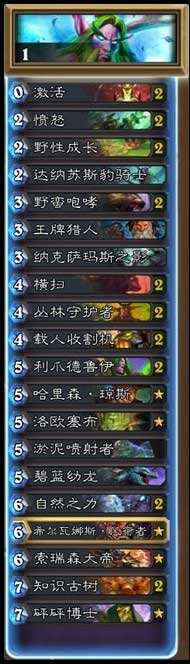 炉石传说黄金总决赛亚军CLZoro比赛卡组