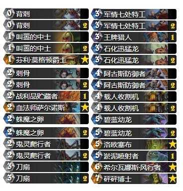 炉石传说2月份亡语贼卡组强势上传说