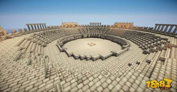 建筑教学 我的世界斗兽场制作图文攻略