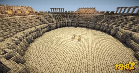 建筑教学 我的世界斗兽场制作图文攻略