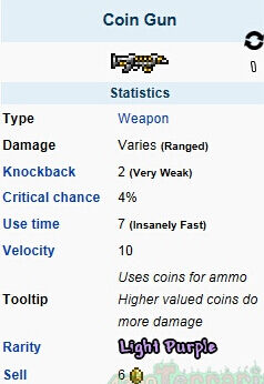 泰拉瑞亚硬币枪分析介绍