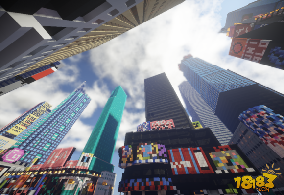 我的世界建筑展示:纽约时代广场