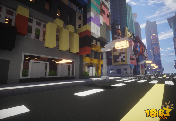 我的世界建筑展示:纽约时代广场