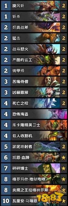 炉石传说TS周报52期:战士进入T1阵营