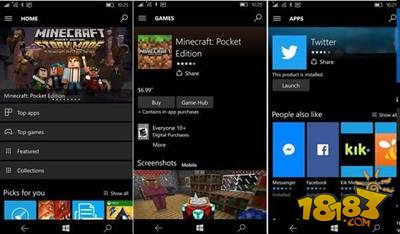 Win10 Mobile一周年更新预览版14342：应用商店大变样