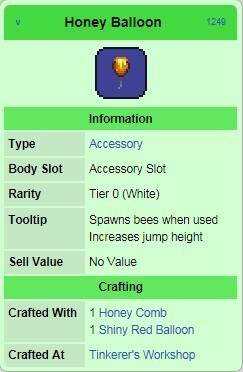 泰拉瑞亚蜂蜜气球作用和属性详解