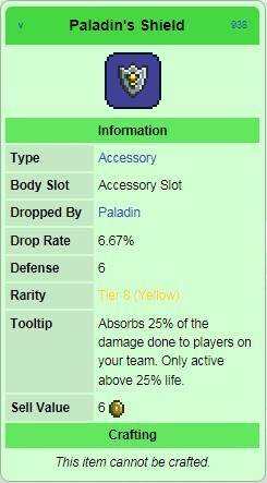 泰拉瑞亚圣骑士之盾作用和制作详解 圣骑士之盾怎么获得