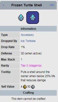 泰拉瑞亚冰霜龟甲属性详解 冰霜龟甲怎么样