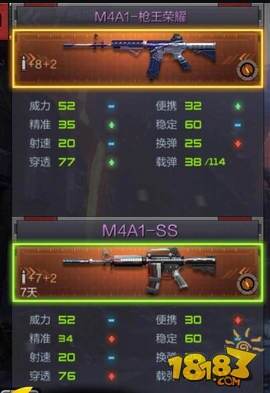 CF手游最新武器M4A1-王荣耀弹道测评