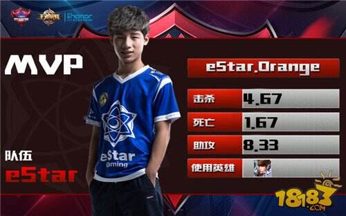 KPL选手说:eStar.Orange三出赵云挑落XQ