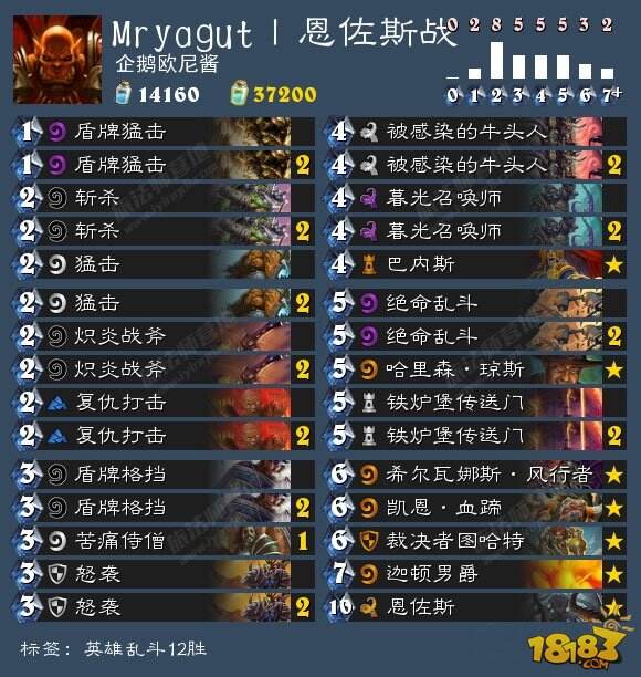 炉石传说英雄乱斗模式12胜卡组汇总