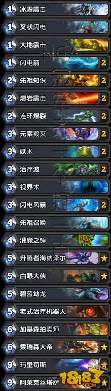 龙争虎斗加基森版本:萨满职业卡组汇总