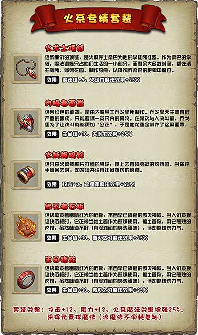 不思议迷宫装备大全 各派系套装属性全介绍