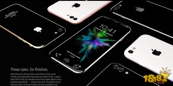 惊艳！苹果iPhone8概念机曝光：屏占比逆天