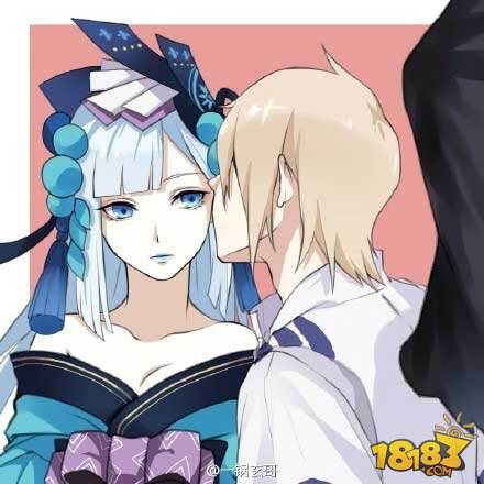 同人cp绘画:青行灯和大天狗那些事儿_18183阴阳师手游专区