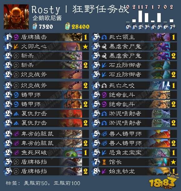 炉石5月18日卡组日报:登顶鱼人骑 任务牧