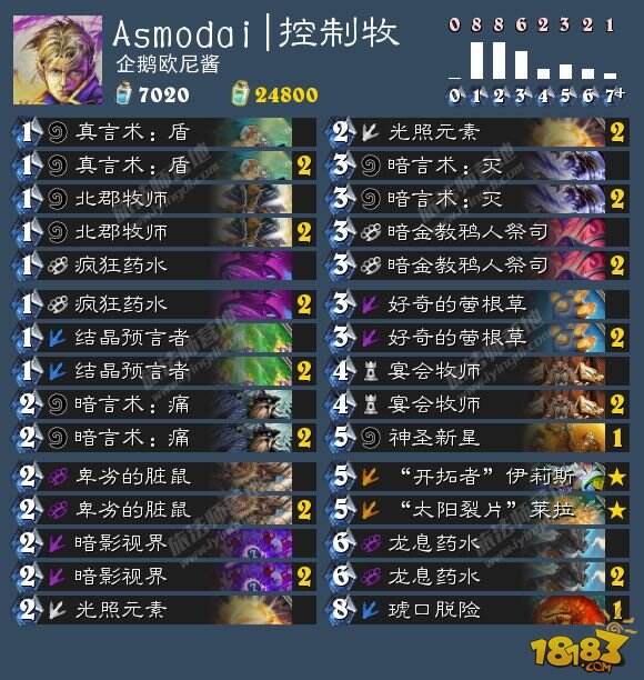 炉石6.13卡组日报:海鲜贼 控制牧 宇宙牧