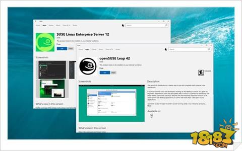 微软Win10应用商店上架SUSE Linux/openSUSE