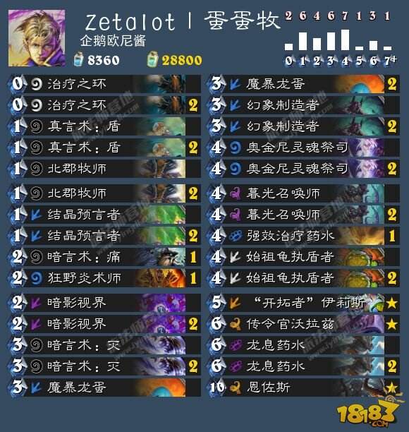 炉石7.13卡组日报:恩佐斯青玉萨 奇迹贼