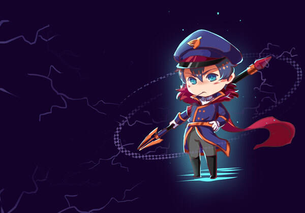 【Q版壁纸】皇家上将·赵云