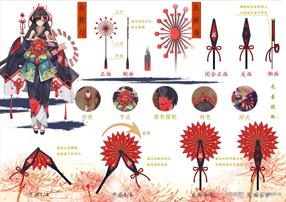 应援物设计大赛创意奖:彼岸花应援物