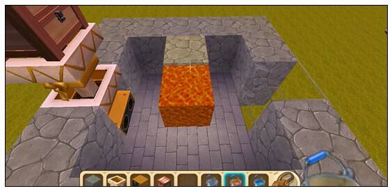 迷你世界岩浆全自动烤鸡场 新版烤鸡腿装置介绍