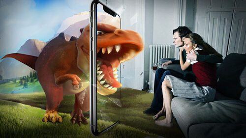 更真实我的恐龙手游应用最新AR技术捕捉恐龙