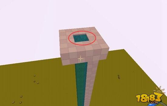 迷你世界硫磺晶砂快速上天水梯教程