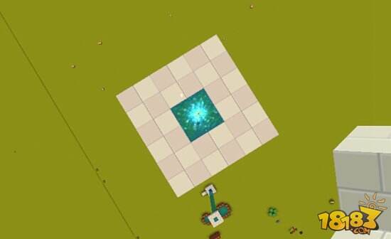 迷你世界硫磺晶砂快速上天水梯教程