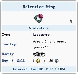 泰拉瑞亚情人节戒指