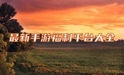 哪个福利手游平台好