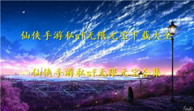 仙侠手游私sf无限元宝