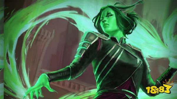 A Katari, a cat-like humanoid ancestry available in Daggerheart, from a new tabletop RPG from Darrington Press. The female-presenting character is casting a spell along the ramparts of a castle, purple with the night.
