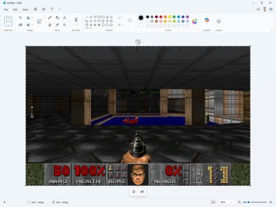 DoomPaint项目：在Win11画图应用中体验《毁灭战士》
