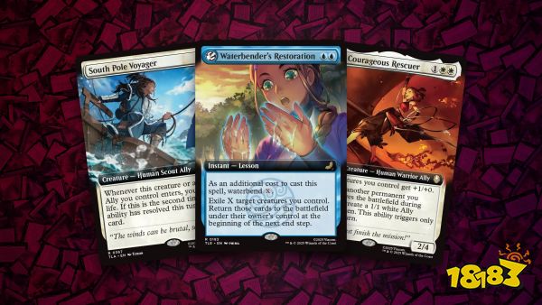 Waterbender's Restoration + South Pole Voyager + Suki, Courageous Rescuer [3 cards 1wmt97n]