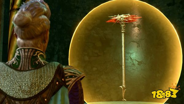 A Baldur’s Gate 3 character grabs the Orphic Hammer in the House of Hope in BG3.