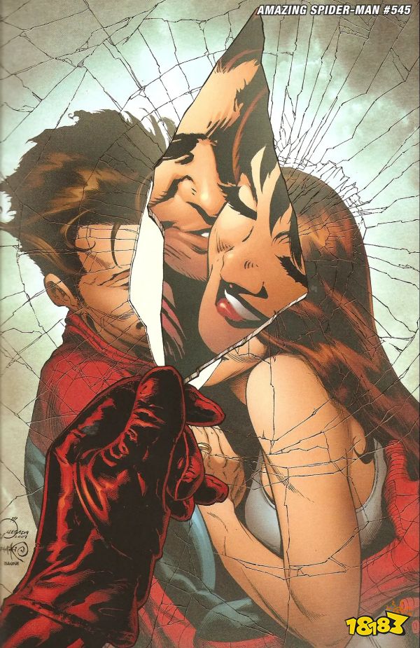 The cover for Amazing Spider-Man Vol 1 545 featuring the One More Day story