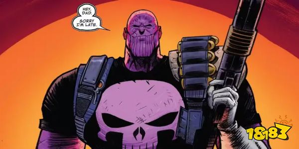 Thanos as Punisher Cosmic Ghost Rider