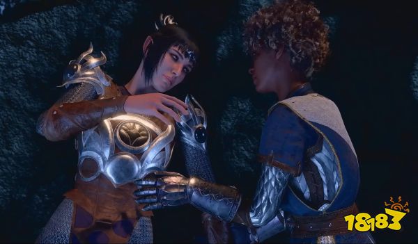 Baldur's Gate 3 romance the player character about to kiss Shadowheart