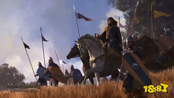 Mount & Blade 2: Bannerlord - loading screen art of a general standing before his assembled army