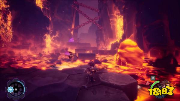 A lava-filled canyon in Duskfade.